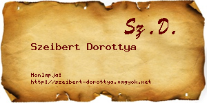 Szeibert Dorottya névjegykártya