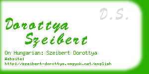 dorottya szeibert business card